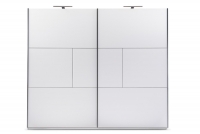 moderní Skříň s posuvnými dveřmi dvoudveřová Nimes 250 cm - Bílá moderní Skříň s posuvnými dveřmi dvoudveřová 250 cm - Bílá