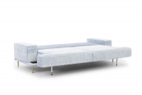 Canapea de sufragerie Nicole - albastru Miu 2052/Picioare aurii modrá Gauč pliabil do de dormit 