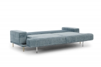 Canapea de sufragerie Nicole - albastru Miu 2053/Picioare aurii modrá Gauč pliabil do de dormit 