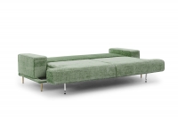 Canapea pentru sufragerie Nicole - verde Miu 2048/Picioare aurii zielona Gauč pliabil do de dormit 