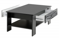 Moderný konferenčný stolík Blade 4 - čierny Konferenčný stolík so zásuvkami
