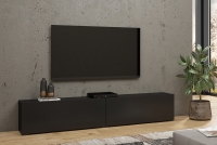 TV skříňka stojaco - závěsná 180 cm AVA 40 - Černý / wotan Černá Skříňka tv