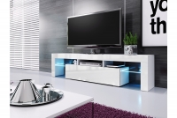 moderná TV skrinka Vera 158 cm - Biely lesk