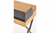 Moderný písací stôl B43 - dub zlatý / čierna moderné Písací stôl B43 z metalowymi nogami 110 cm - Dub Žltý / Čierny