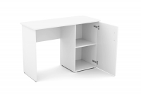 moderné Písací stôl Oli - Biely - Výpredaj biale Písací stôl z pojemna szafka