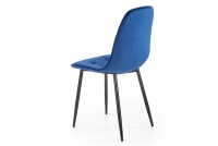 Čalouněná židle K417 - tmavě modrá moderní židle čalouněné K417 - tmavě modrý velvet