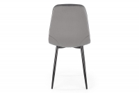 K417 szék - hamvas bársony modern szék kárpitozott K417 - hamu velvet