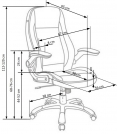 Saturn modern irodai szék - hamu moderní Kancelářske křeslo saturn - popel