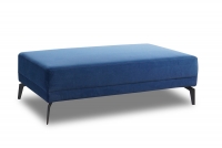 moderná Rohová sedacia súprava do obývacej izby Venezil L z pufa - Venus Velvet 2924, Strana pravá - Výpredaj niebieska Taburet