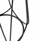 NUBIRA S kávézóasztal, szerkezet - fekete, asztallap - fehér márvány (1p=1db) nubira s Konferenční stolek Rošt - Fekete, Deska - Bílý mramor
