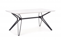 Stůl Pascal - bílý / Fekete pascal stůl bíločerný