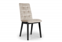 dřevěna židle Platinum 4 s čalouněným sedákem - Béžová Salvador 02 / černé Nohy bezowe židle na czarnych nogach