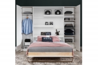 Vertikálna sklápacia posteľ 140x200 New Elegance - Biely mat Moderný nábytok