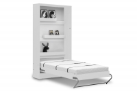 Vertikálna sklápacia posteľ 90x200 New Elegance - Biely mat