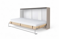 Sklápěcí postel horizontální 90x200 Basic New Elegance - congo / kašmír Polkotapczan horizontální Basic 90x200 - congo / kašmír