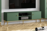 TV skrinka dvojdverová Forest 05 - labrador / zlaté zelená TV skrinka