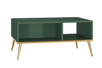 Konferenční stolek Forest 07 z wnekami - labrador / Podstavec Zelený Konferenční stolek