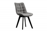 židle čalouněné Prato na drewnianych nogach - šedý Vena 18 / černé Nohy šedý židle pro jídelny