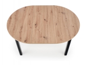 RINGO asztal - asztalap színe: kézműves tölgy, lábak - fekete  ringo stůl Barva Deska Dub artisan, Nohy - Fekete 
