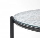 Konferenční stolek Rosalia - transparentní / černá rosalia Konferenční stolek bezbarvý - Černý