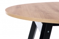 RUBEN asztal, asztallap színe - kézműves tölgy, lábak - fekete ruben stůl Barva Deska - Dub artisan, Nohy - Fekete