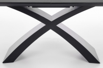 SILVESTRO Stůl rozkládací Deska - tmavý popel, noga - Černý silvestro stůl rozkládací Deska - tmavý popel, noga - Černý