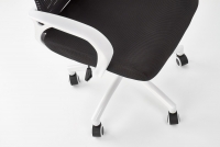 Socket irodai szék - fehér / fekete Kancelářske křeslo z podlokietnikami