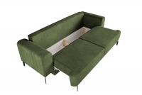 Canapea cu funcție de dormit Luzano - olive Vogue 10 Gauč Luzano Vnitřní úložný prostor