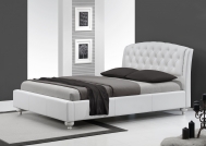 Sofia kárpitozott ágy  160x200 cm - Fehér színű, chesterfield stílusban sofia postel Bílý (3p=1ks.)