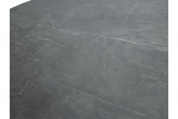 Stůl okragly 120 Angel - mramorový efekt / šedý / Černý Deska w efekcie marmuru