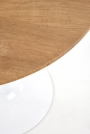STING asztal - asztallap - natúr, láb - fehér sting stůl Deska - přírodní, noga - Bílý