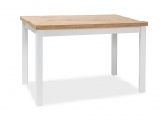 Stôl ADAM dub LANCELOT / biely MAT 120x68  Stôl adam dub lancelot / biely mat 120x68