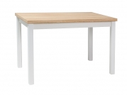 Stôl Adam 100x60 cm - Dub wotan / Biely Stôl adam dub wotan /biely mat 100x60