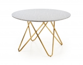 stôl Bonello - Popolový mramor / Žltý Stôl bonello - Popolový mramor / Žltý