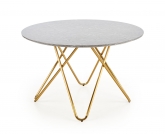 stôl Bonello - Popolový mramor / Žltý Stôl bonello - Popolový mramor / Žltý