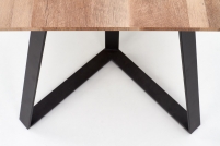 stôl Calgary - Orech rustykalny / Čierny Stôl calgary - Orech rustykalny / Čierny