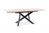 Stôl CAPITOL dub/Čierny rám 160(200)X90 rozkladany Stôl jadalniany