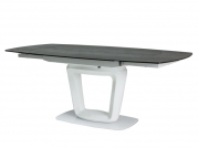 stôl rozkládací Claudio 140(200)X100 - ceramic Biely lak  Stôl claudio ceramic biely 140(200)x100