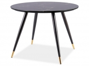 Stôl CYRYL II Čierny EFEKT KAMIENIA/Čierny/zlatý STLEAZ FI100 Stôl cyryl ii Čierny efekt kamienia/Čierny/zlatý stleaZ fi100