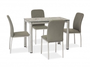 Stôl DAMAR šedý 80X60  stOL damar šedý 80x60 