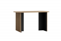 Stôl do jedálne z lamelami Latte LE-STOL artisan/Čierny Stôl do jedálne