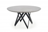 stôl Gustimo - Popolový mramor / Čierny Stôl gustimo - Popolový mramor / Čierny
