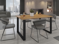 stôl Industrialny dub ARTISAN - stôl loftowy 138x90cm 
