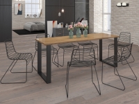 stôl Industrialny dub ARTISAN - stôl loftowy 185x67cm 