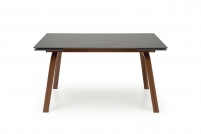 LOZANO Rozkladací stôl, Čierny mramor / orieškový Stôl jadalniany 140-200x82 lozano - Čierny mramor / Orech