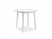 Stôl LARSON biely 90X90  Stôl larson biely 90x90