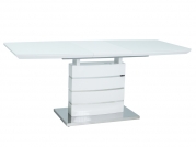 Stôl LEONARDO biely lak / biely lak 140(180)X80  Stôl leonardo biely lak / biely lak 140(180)x80