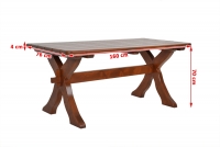 Stůl Excelent 160 cm Cypřiš Stůl zahradní Excelent 160x72 cm - cyprys