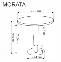 MORATA Okrúhly jedálenský stôl, Biely mramor / Čierny / zlaté stôl okraglu morata - Biely mramor / Čierny / zlaté