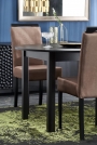 RINGO asztal, asztallap - fekete, lábak - fekete (102-142x102x76 cm) (2p=1db) stůl okragly 102-142 rozkladany ringo - Fekete